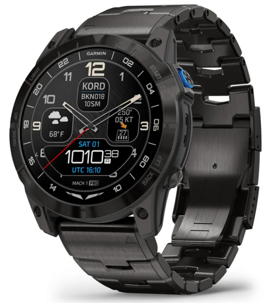 Garmin 51MM D2™ Mach 1 Pro, Aviator Smartwatch with Vented Titanium Bracelet