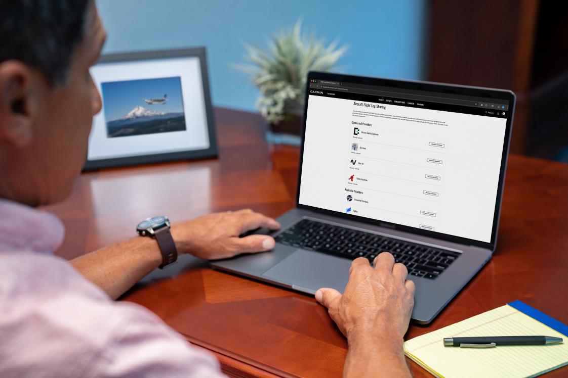 Garmin G3X Touch automatic flight logging memo image.